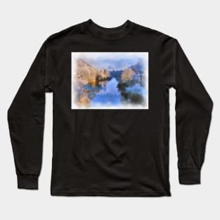 Gorge River Ironbridge Spring Snow Long Sleeve T-Shirt